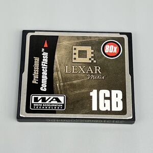 Lexar Professional 1GB CompactFlash Memory Card 80x Speed CF Type 1 Vintage Tech